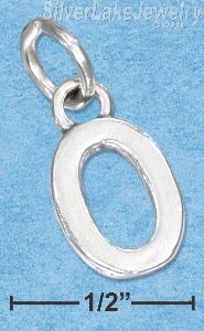 Sterling Silver "0" Number Charm