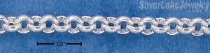 7" Sterling Silver Rolo Chain Bracelet (6.7MM)