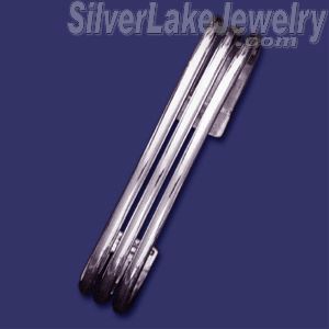 Sterling Silver Cuff Bangle 11mm