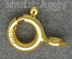 14K Gold Spring Ring Clasp 5mm