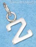 Sterling Silver Fine Lined "2" Number Charm