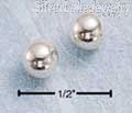 Sterling Silver 5mm Ball Earrings On Posts