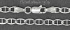 18" Sterling Silver Marina Mariner Chain 3.6mm