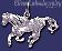Sterling Silver Galloping Horse Animal Charm Pendant