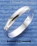 Sterling Silver 3mm High Polish Wedding Band Ring Size 5