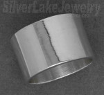 Sterling Silver Wedding Band Ring 15mm sz 13