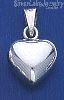 Sterling Silver Harmony Heart Bell Chime 19mm Charm Pendant