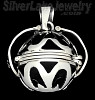 Sterling Silver 4-Picture Photo Ball Openwork Design Locket Char