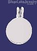Sterling Silver Circle Engravable Charm Pendant