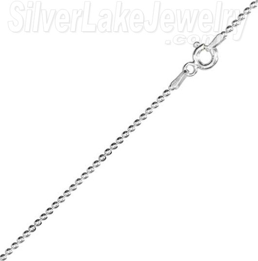 9" Sterling Silver 150 Bead Chain (1.5mm) - Click Image to Close