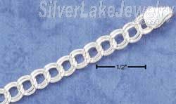Sterling Silver 5.5" 060 4mm Charm Link Bracelet - Click Image to Close