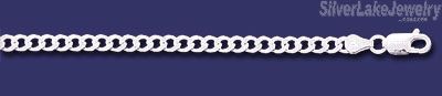 Sterling Silver 30" Curb Chain 4mm - Click Image to Close