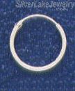 Sterling Silver 12mm Endless Hoop Earrings 1mm tubing - Click Image to Close