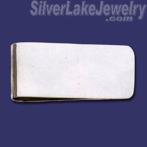 Sterling Silver Plain Money Clip - Click Image to Close