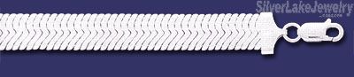 Sterling Silver 24" Magic Herringbone Chain 11mm - Click Image to Close