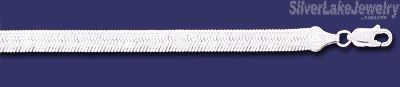 Sterling Silver 24" Magic Herringbone Chain 5.5mm - Click Image to Close