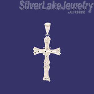 Sterling Silver DC Cross Charm Pendant - Click Image to Close