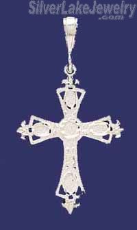 Sterling Silver DC Cross Charm Pendant - Click Image to Close