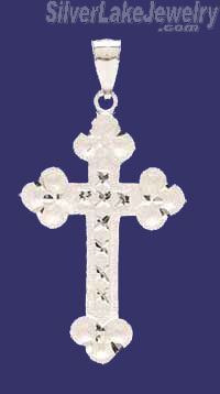 Sterling Silver DC Cross Charm Pendant - Click Image to Close