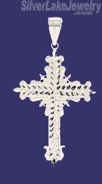 Sterling Silver DC Cross Charm Pendant - Click Image to Close