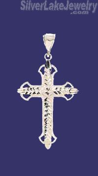 Sterling Silver DC Cross Charm Pendant - Click Image to Close