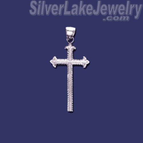 Sterling Silver DC Big Cross Charm Pendant - Click Image to Close