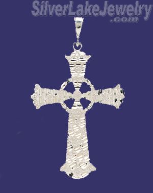 Sterling Silver DC Big Cross Charm Pendant - Click Image to Close