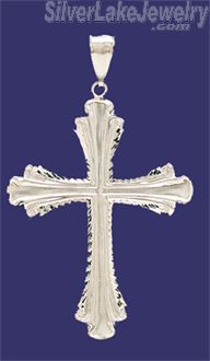 Sterling Silver DC Big Cross Charm Pendant - Click Image to Close