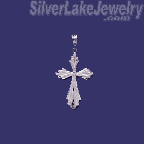 Sterling Silver DC Big Cross Charm Pendant - Click Image to Close