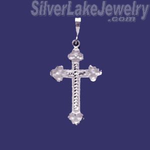 Sterling Silver DC Cross Charm Pendant - Click Image to Close