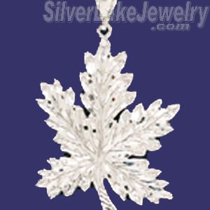 Sterling Silver DC Big Marijuana Pot Leaf Charm Pendant - Click Image to Close