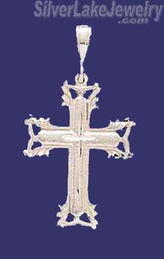 Sterling Silver DC Cross Charm Pendant - Click Image to Close