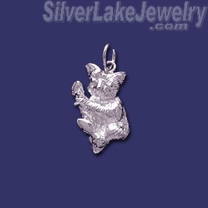Sterling Silver Koala Bear Animal Charm Pendant - Click Image to Close