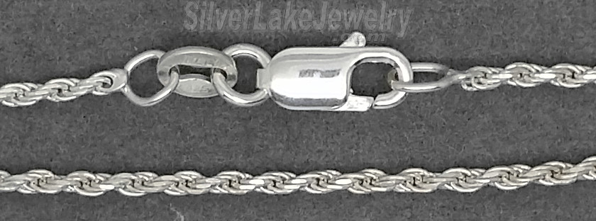 10" Sterling Silver 035 Solid Dc Rope Chain (1.5mm) - Click Image to Close