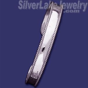 Sterling Silver 7 Days Bangle 9mm - Click Image to Close