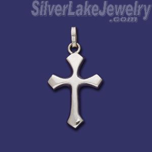 Sterling Silver Cross Charm Pendant - Click Image to Close