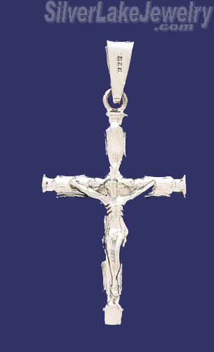 Sterling Silver Cross Crucifix Charm Pendant - Click Image to Close