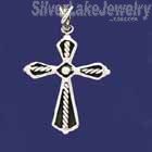 Sterling Silver Cross Charm Pendant - Click Image to Close