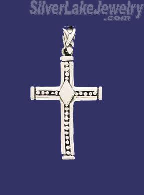 Sterling Silver Cross Charm Pendant - Click Image to Close