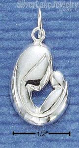 Sterling Silver High Polish Parent With Child Charm