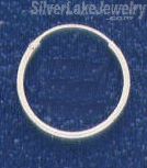 Sterling Silver 16mm Endless Hoop Earrings 1mm tubing