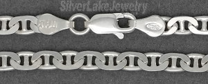 20" Sterling Silver Marina Mariner Chain 3.8mm