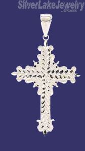 Sterling Silver DC Cross Charm Pendant