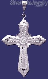 Sterling Silver DC Big Cross Charm Pendant