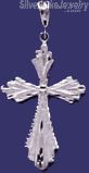 Sterling Silver DC Big Cross Charm Pendant