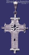 Sterling Silver DC Big Cross Charm Pendant