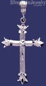 Sterling Silver DC Cross Charm Pendant