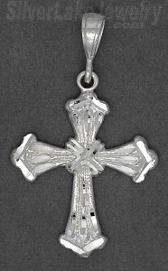 Sterling Silver DC Cross Charm Pendant