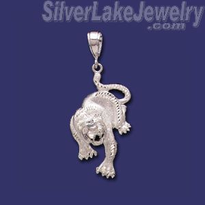 Sterling Silver DC Big Tiger Charm Pendant