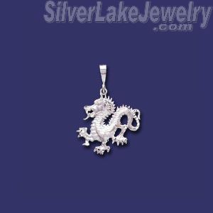 Sterling Silver DC Dragon Charm Pendant